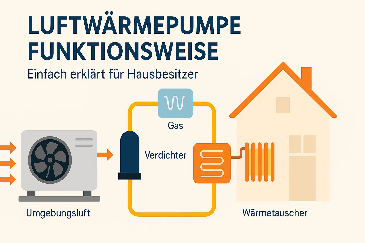 Luftwärmepumpe Funktionsweise